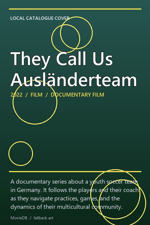 They Call Us Ausländerteam poster
