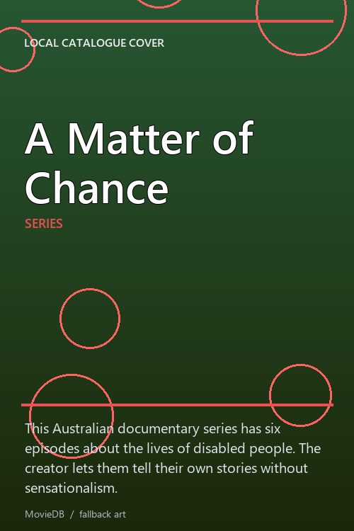 A Matter of Chance poster