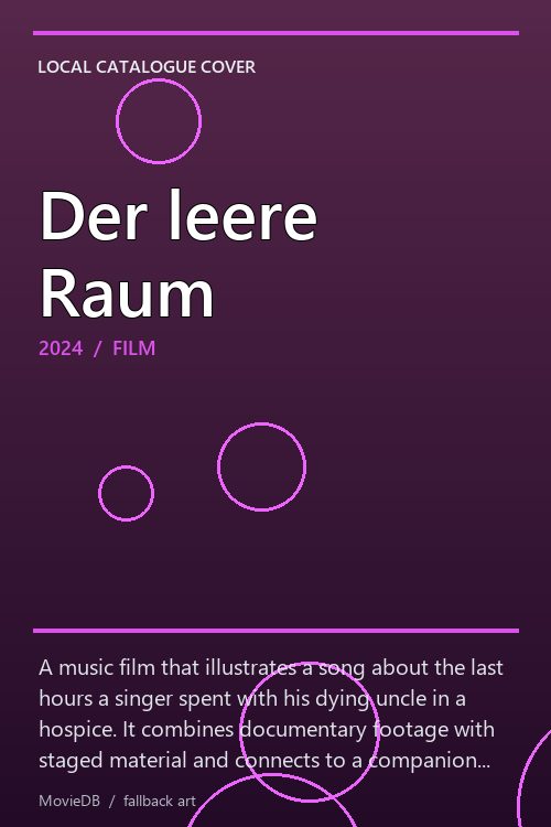 Der leere Raum poster