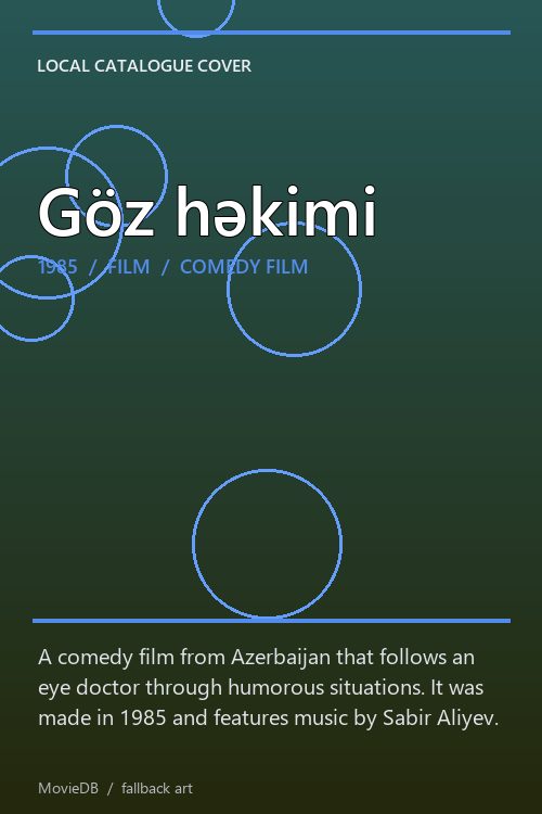Göz həkimi poster