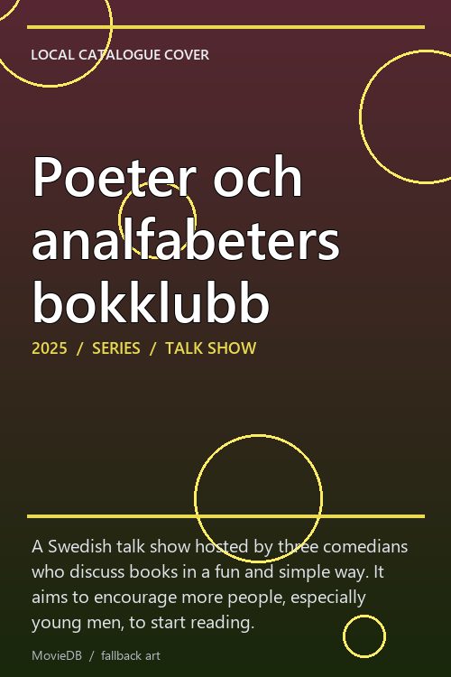 Poeter och analfabeters bokklubb poster