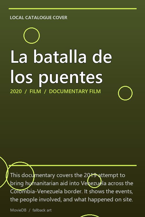 La batalla de los puentes poster