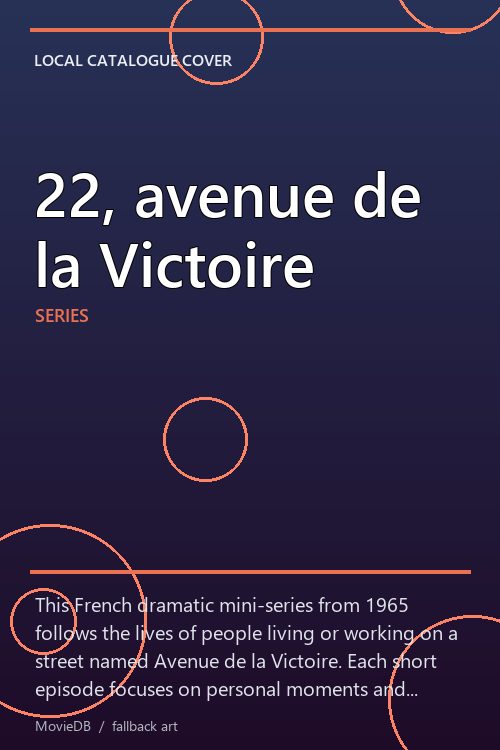 22, avenue de la Victoire poster