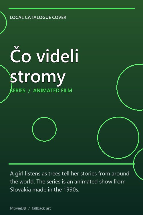 Čo videli stromy poster