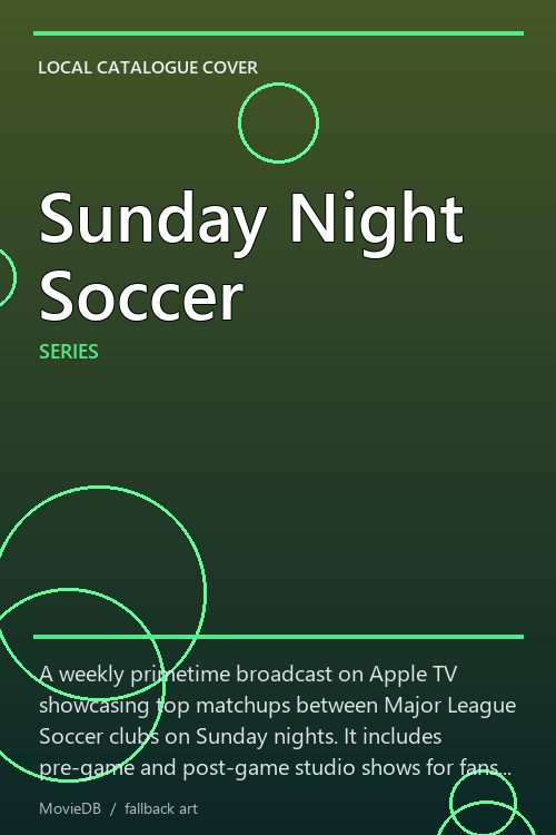 Sunday Night Soccer poster