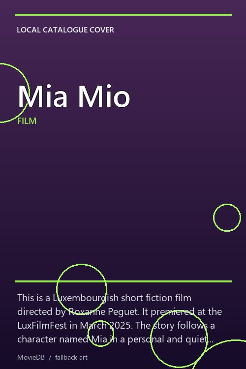 Mia Mio poster