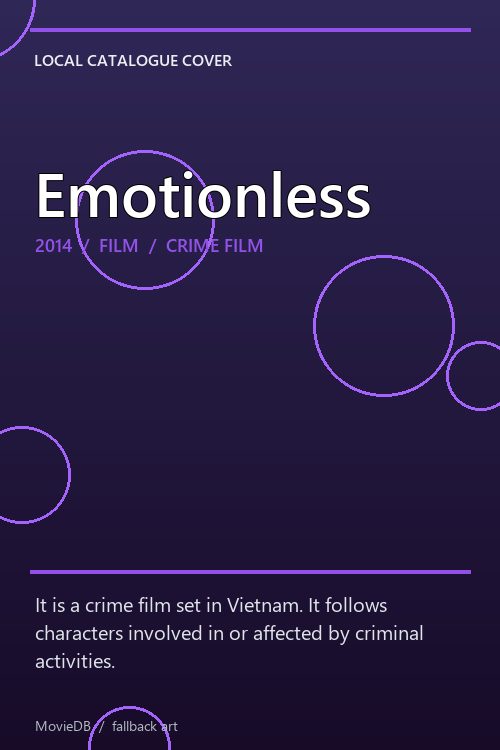 Emotionless poster