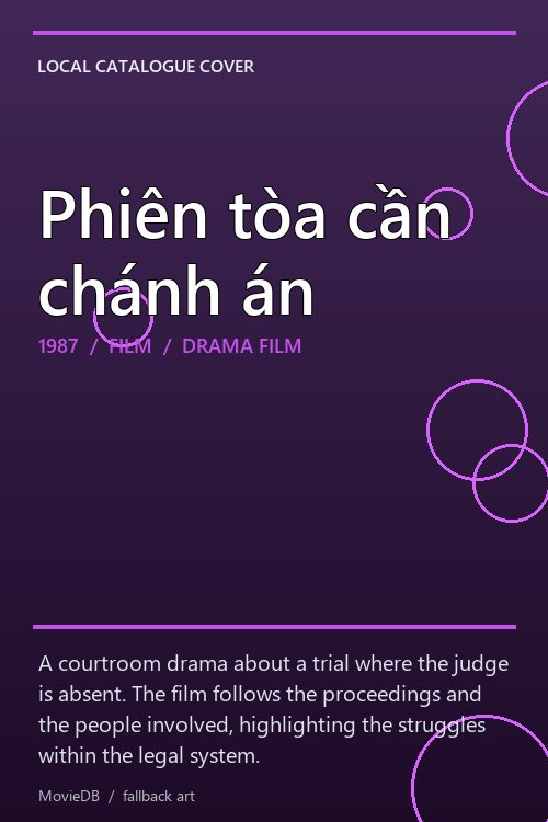 Phiên tòa cần chánh án poster