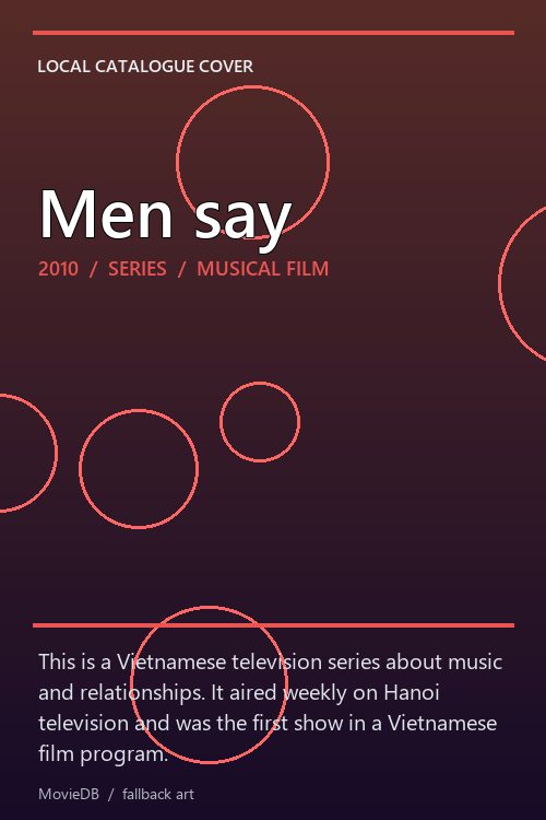 Men say poster