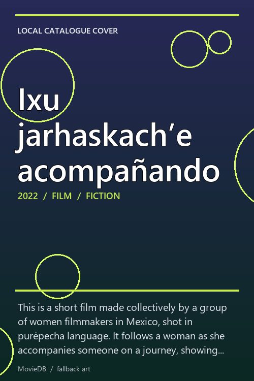Ixu jarhaskach’e acompañando poster