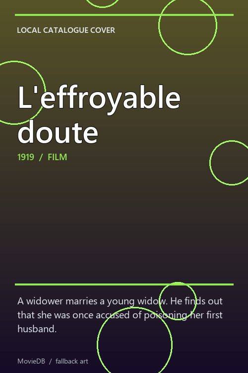L'effroyable doute poster