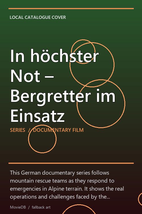 In höchster Not – Bergretter im Einsatz poster