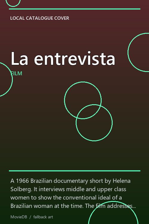 La entrevista poster