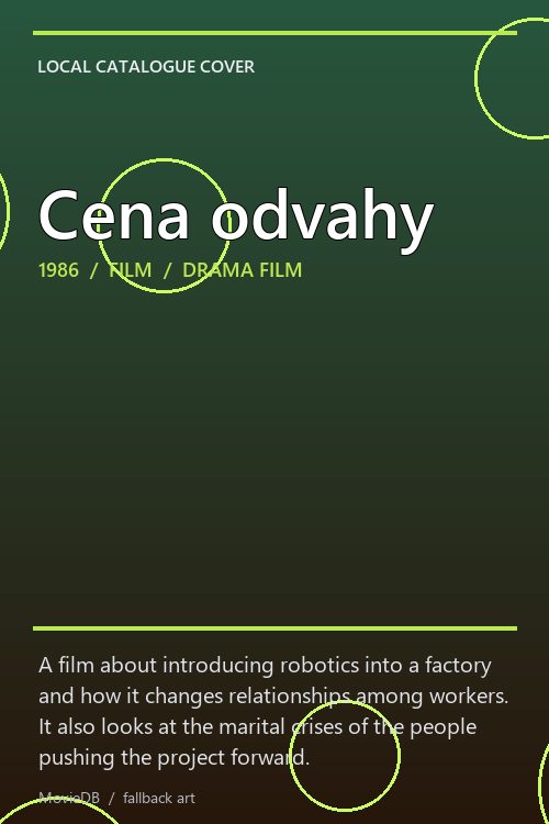 Cena odvahy poster