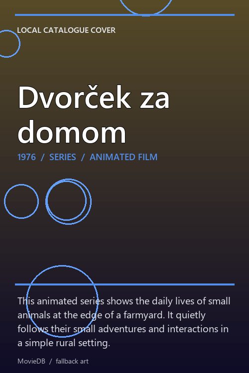 Dvorček za domom poster