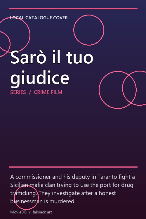 Sarò il tuo giudice poster