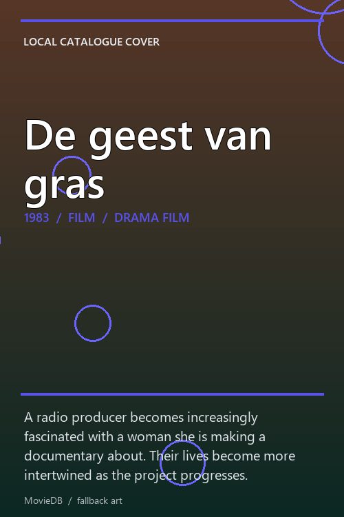 De geest van gras poster