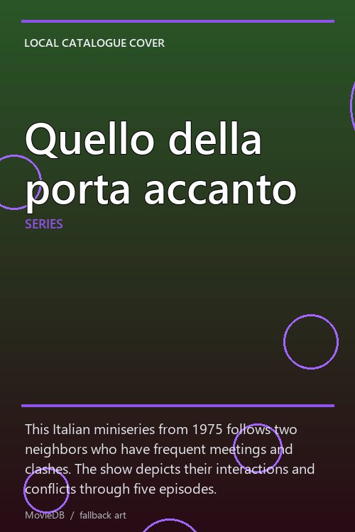 Quello della porta accanto poster