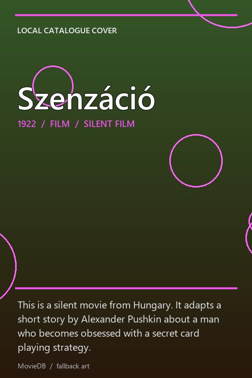 Szenzáció poster