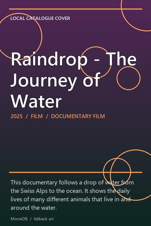 Raindrop - The Journey of Water poster