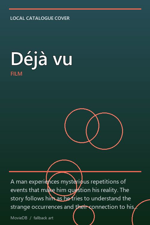 Déjà vu poster