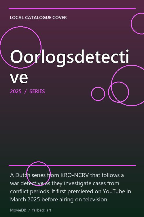 Oorlogsdetective poster
