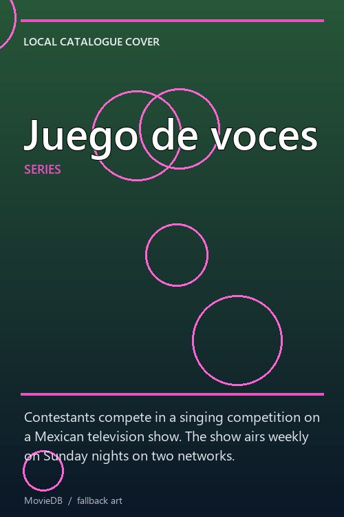Juego de voces poster