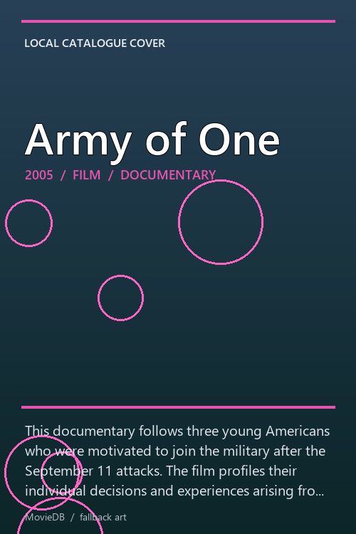 Army of One poster