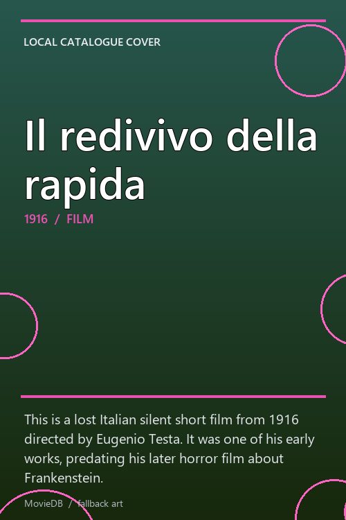 Il redivivo della rapida poster