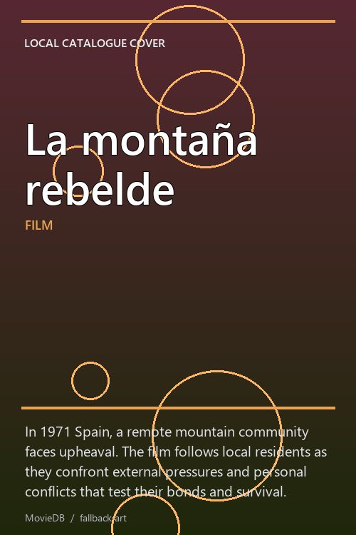 La montaña rebelde poster