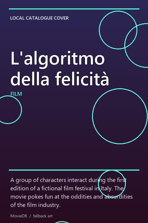 L'algoritmo della felicità poster
