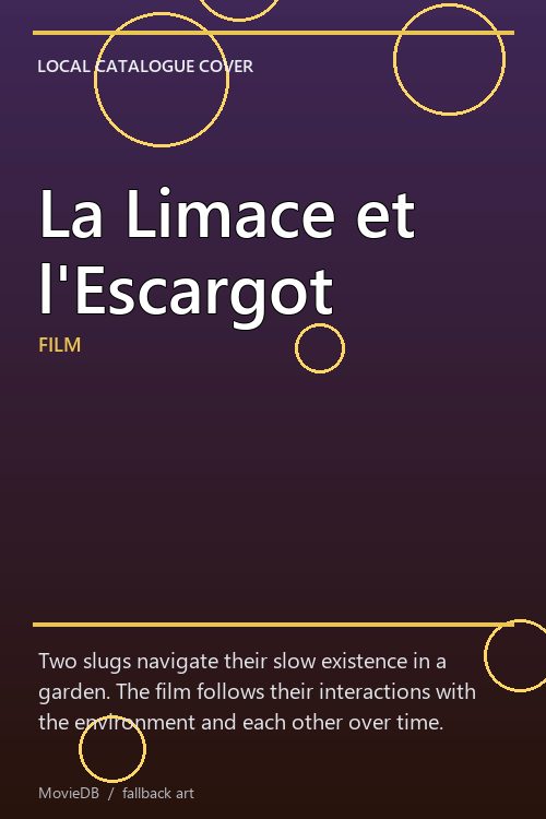 La Limace et l'Escargot poster
