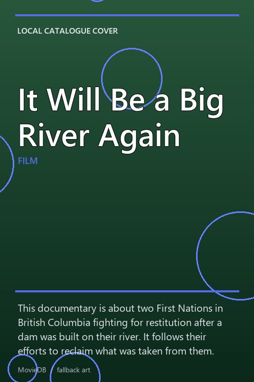 It Will Be a Big River Again poster