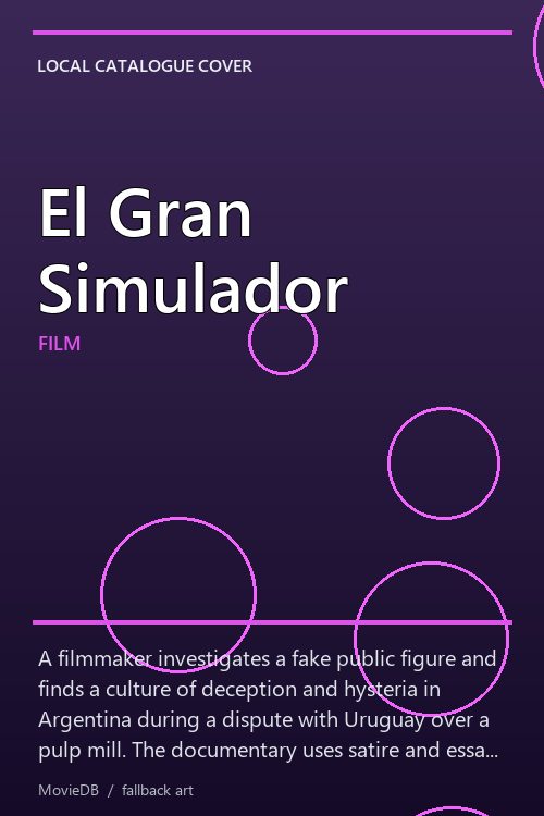 El Gran Simulador poster