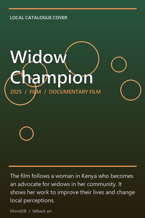 Widow Champion poster