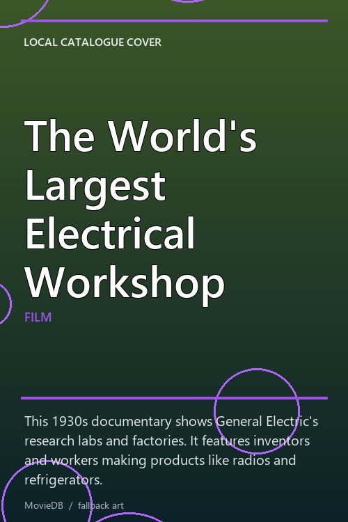 The World's Largest Electrical Workshop poster