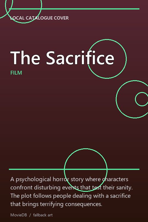 The Sacrifice poster