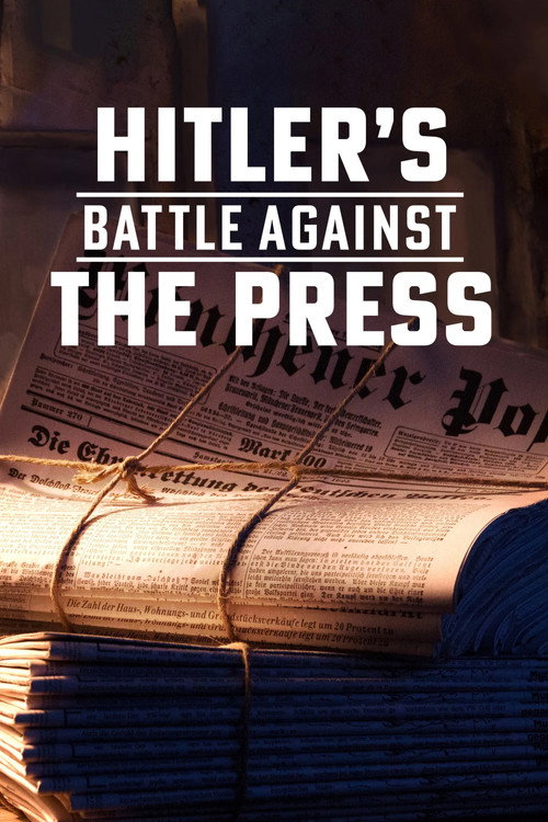Schlagzeilen gegen Hitler poster