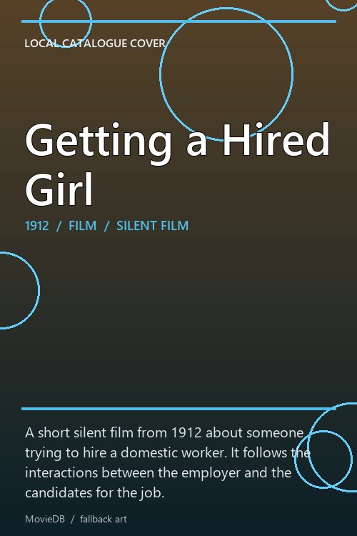 Getting a Hired Girl poster