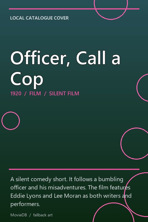 Officer, Call a Cop poster