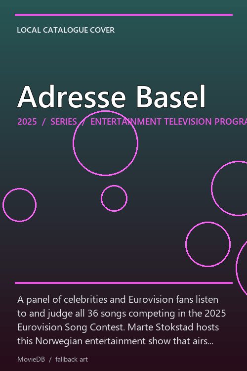 Adresse Basel poster