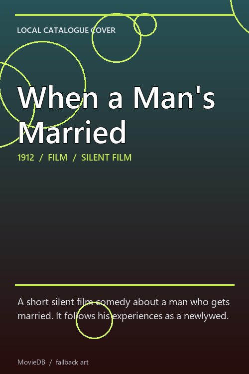 When a Man's Married poster