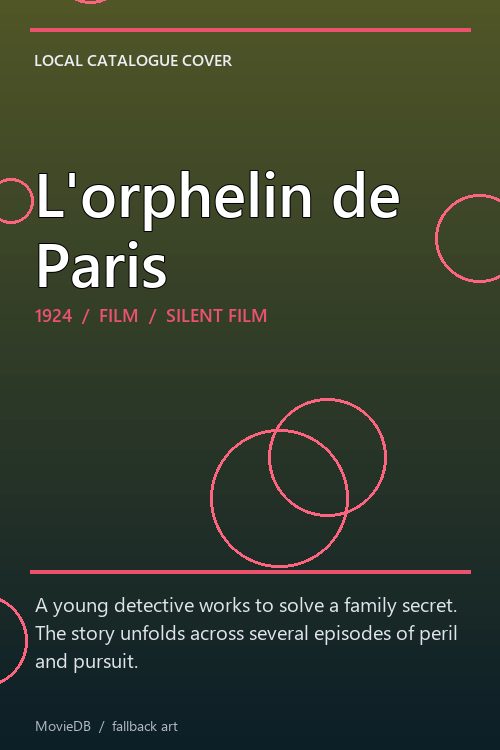 L'orphelin de Paris poster