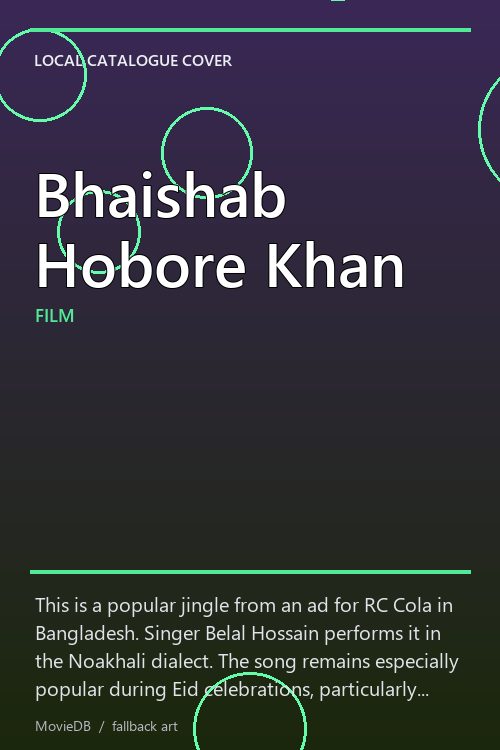 Bhaishab Hobore Khan poster