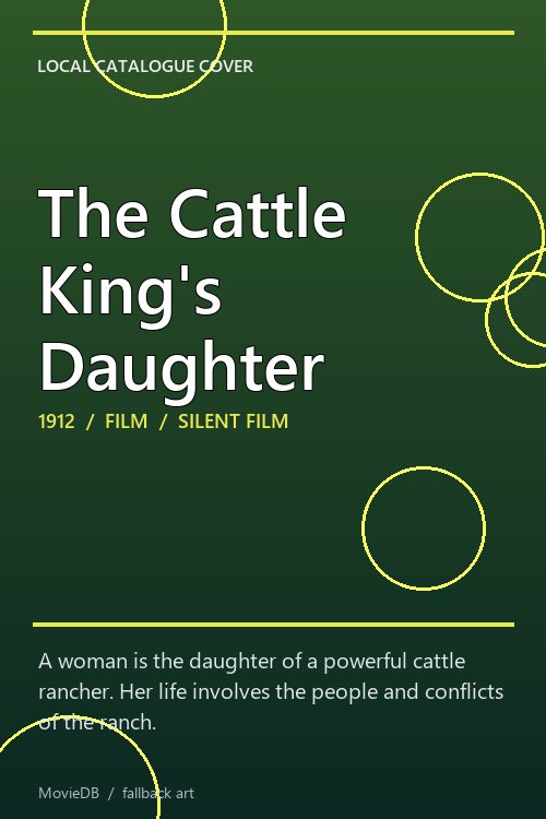 The Cattle King's Daughter poster