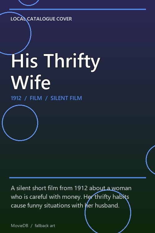 His Thrifty Wife poster