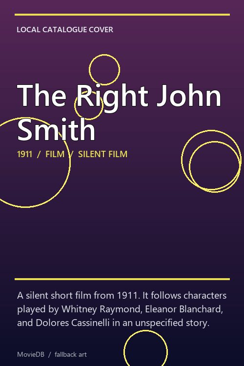 The Right John Smith poster