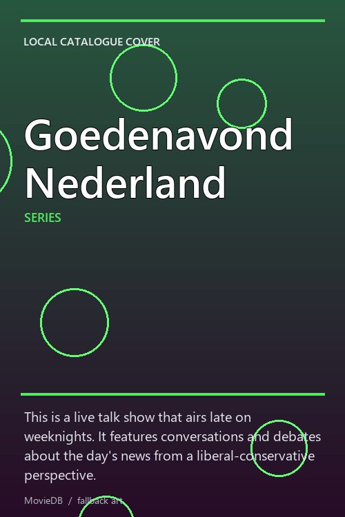 Goedenavond Nederland poster