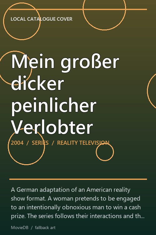 Mein großer dicker peinlicher Verlobter poster