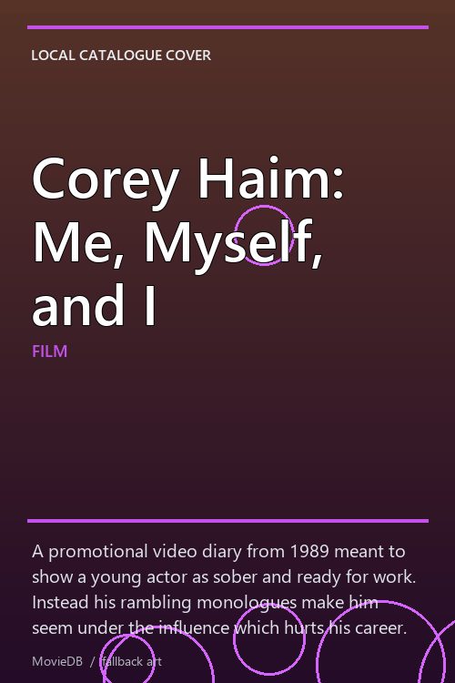 Corey Haim: Me, Myself, and I poster